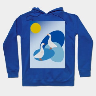 NATURE BIRDS ABSTRACT ART Hoodie